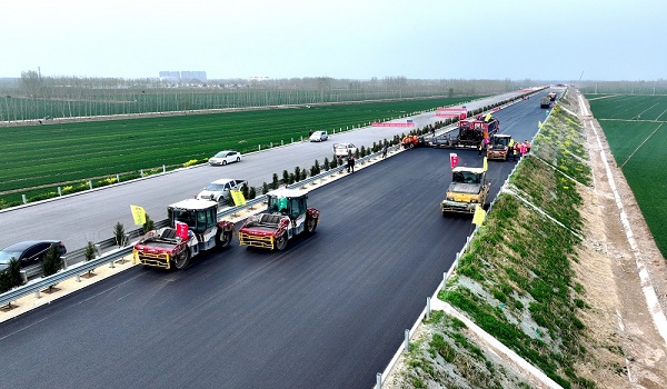 第一公司宁津项目主线改性沥青AC-16中面